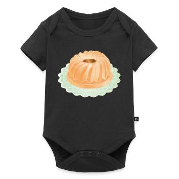 Le klaxon populaire avec du sucre en poudre - Body à manches courtes Premium Bébé - noir - Devant