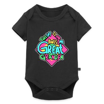 Grand Grand-père Vintage - Body à manches courtes Premium Bébé - noir - Devant