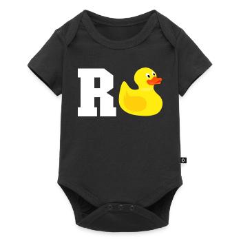 Rente - Baby Premium Kurzarmbody - Schwarz - Vorne