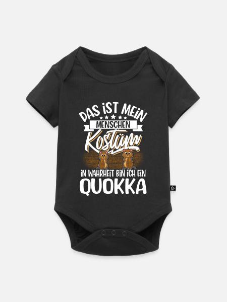 Quokka - Baby Premium Kurzarmbody - Schwarz