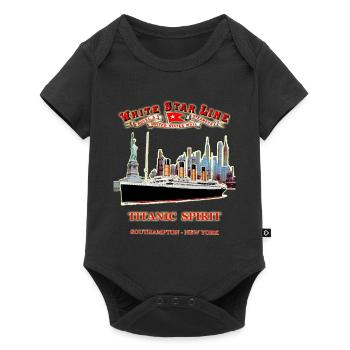 PHANTOM DER TITANIC IN NEW YORK - Baby Premium Kurzarmbody - Schwarz - Vorne