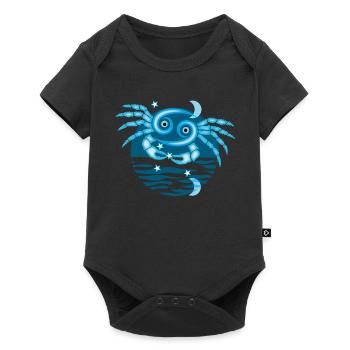 Signe du Zodiaque du Cancer - Body à manches courtes Premium Bébé - noir - Devant