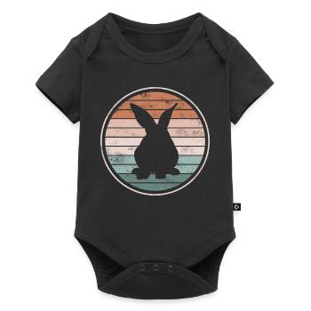 rabbit - Baby Premium short-sleeve bodysuit - black - Front