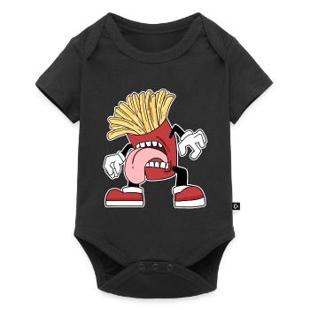 French fries - Baby Premium short-sleeve bodysuit - black - Front