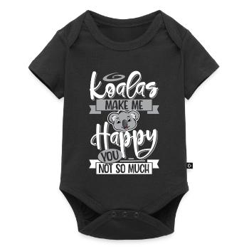 koala - Baby Premium short-sleeve bodysuit - black - Front