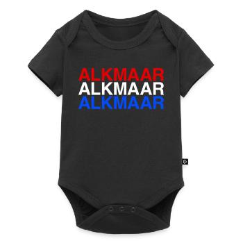 ALKMAAR Pays-Bas Drapeau des Pays-Bas - Body à manches courtes Premium Bébé - noir - Devant
