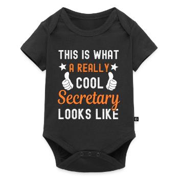 Secrétaire Secrétaire - Body à manches courtes Premium Bébé - noir - Devant