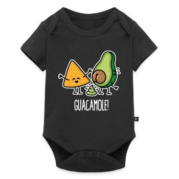 Funny Guac Avocado poop tortilla chips guacamole - Baby Premium short-sleeve bodysuit - black - Front