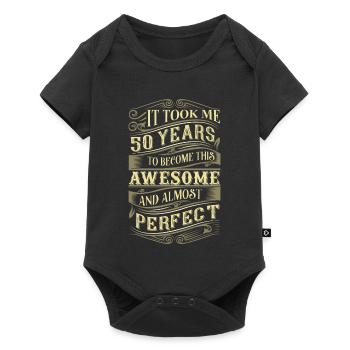50th birthday - Baby Premium short-sleeve bodysuit - black - Front