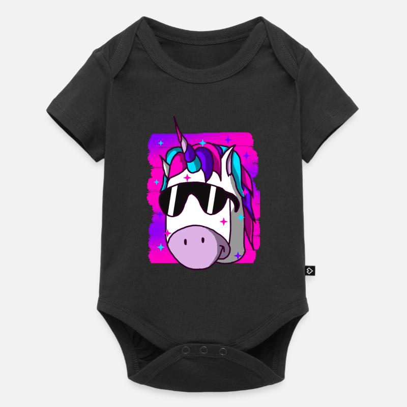 Licorne - Body à manches courtes Premium Bébé - noir
