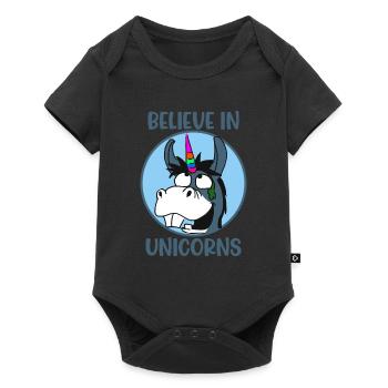 Croire Licorne - Body à manches courtes Premium Bébé - noir - Devant