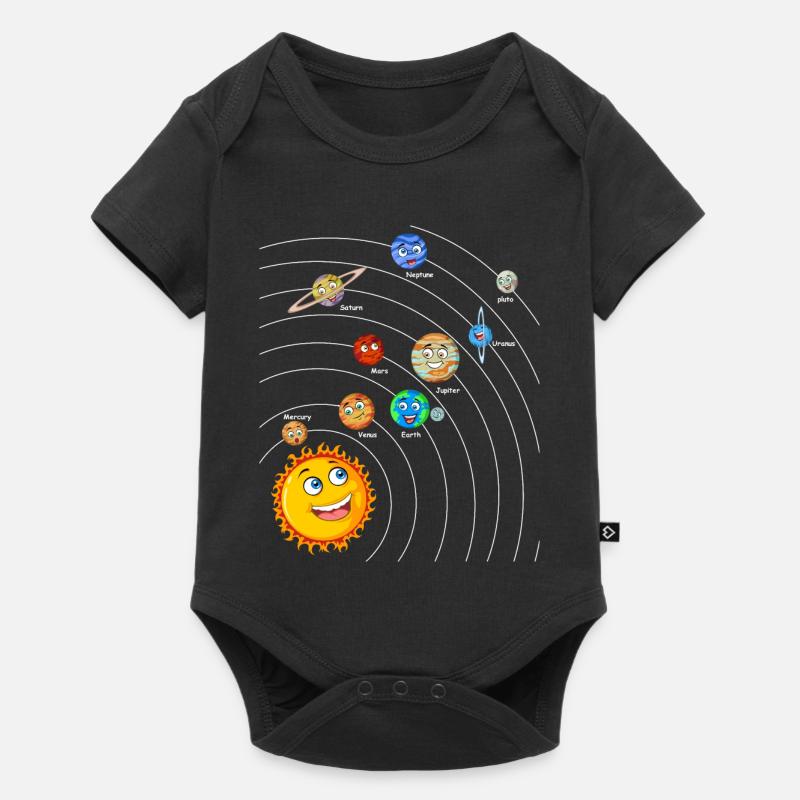 Système solaire - Body à manches courtes Premium Bébé - noir