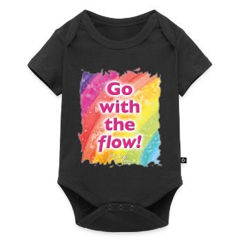 Rainbow flow - Sonja Ariel von Staden - Baby Premium Kurzarmbody - Schwarz - Vorne