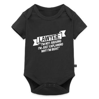 Anwalt Jurist - Baby Premium Kurzarmbody - Schwarz - Vorne