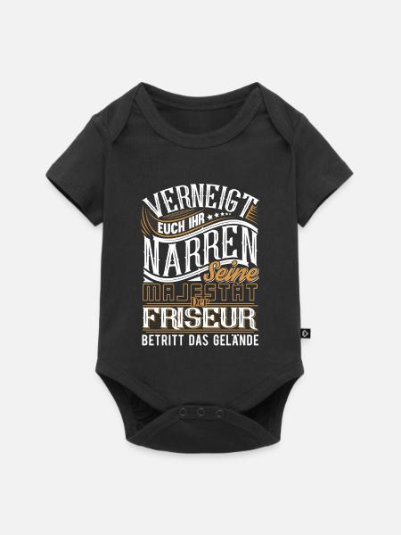 Friseur - Baby Premium Kurzarmbody - Schwarz