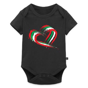 Libanon - Baby Premium Kurzarmbody - Schwarz - Vorne