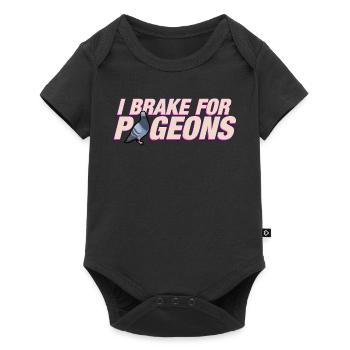 Je freine pour les pigeons - Body à manches courtes Premium Bébé - noir - Devant