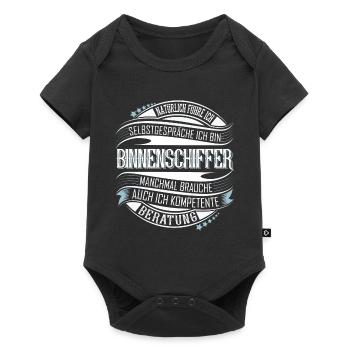 Binnenschiffer - Baby Premium Kurzarmbody - Schwarz - Vorne