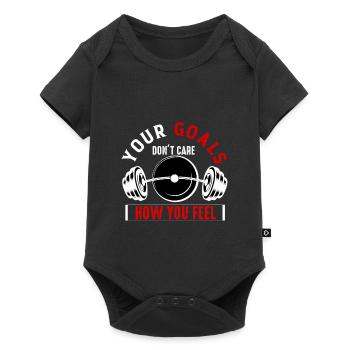 Funny Gym Fitness Quote Gym Fitness - Baby Premium short-sleeve bodysuit - black - Front