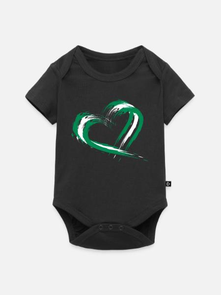 Nigeria - Baby Premium Kurzarmbody - Schwarz
