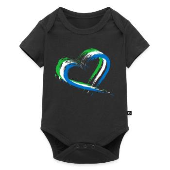 Sierra Leone - Baby Premium Kurzarmbody - Schwarz - Vorne