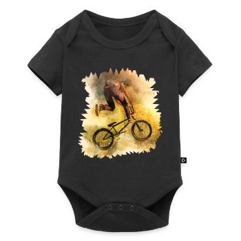 BMX Sport Bike - Baby Premium short-sleeve bodysuit - black - Front