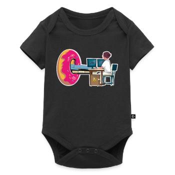 Femme Manip Radio Scanner Irm Donut Radiologie - Body à manches courtes Premium Bébé - noir - Devant