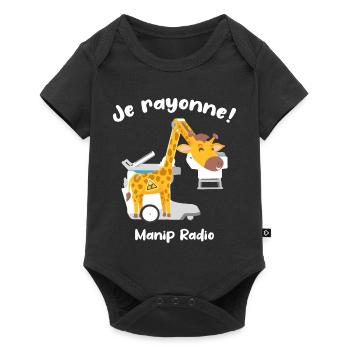 Je rayonne Manip radio Girafe Radiologie médicale - Body à manches courtes Premium Bébé - noir - Devant