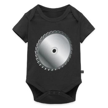 single circular saw blade metal paints - Baby Premium short-sleeve bodysuit - black - Front