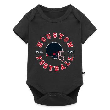 Houston Football Retro Logo - Baby Premium short-sleeve bodysuit - black - Front