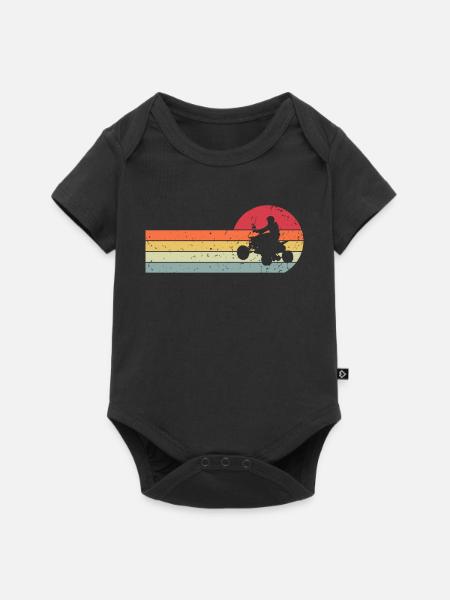 Quad - Baby Premium Kurzarmbody - Schwarz