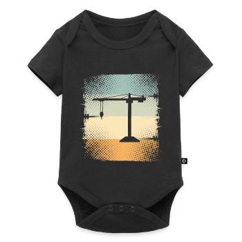 Crane - Baby Premium short-sleeve bodysuit - black - Front