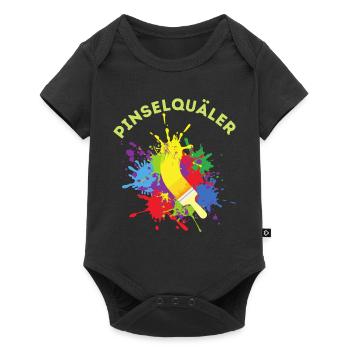 Pinselquäler Maler Handwerker Lackierer Pinsel - Baby Premium Kurzarmbody - Schwarz - Vorne