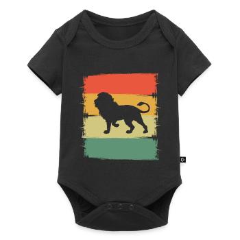 Lion - Baby Premium short-sleeve bodysuit - black - Front