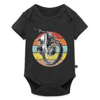 Moto, Vintage - Body à manches courtes Premium Bébé - noir - Devant