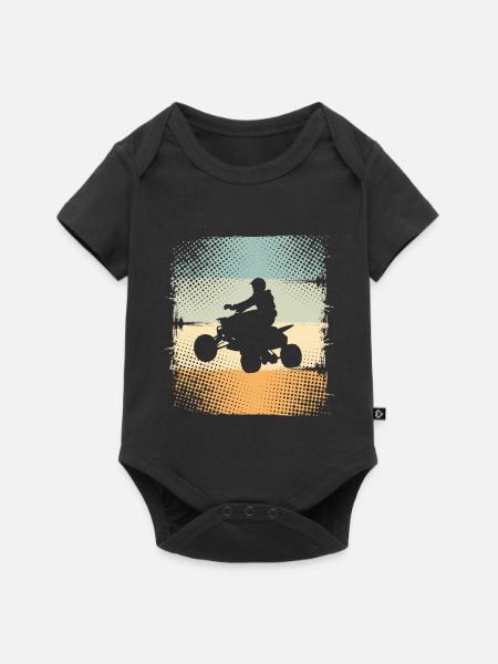 Quad - Baby Premium Kurzarmbody - Schwarz