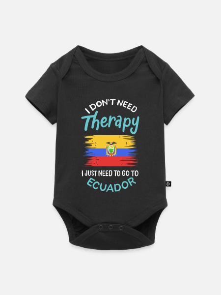 Ecuador - Baby Premium Kurzarmbody - Schwarz