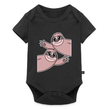 Sloth Sloths - Baby Premium short-sleeve bodysuit - black - Front