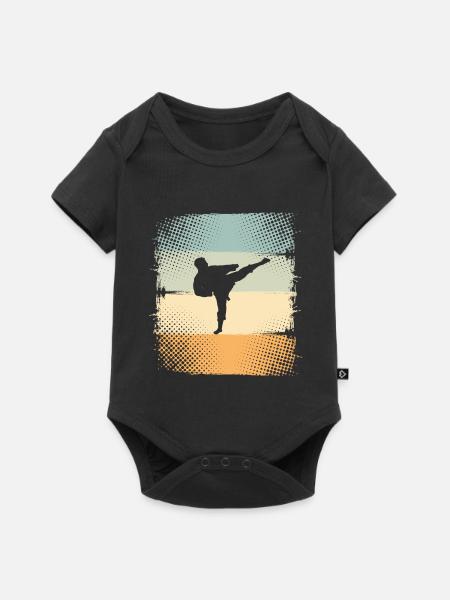 Karate - Baby Premium Kurzarmbody - Schwarz
