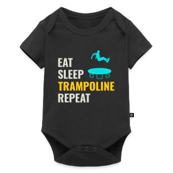 Trampoline Jumper Jumping Gymnastics Gymnast Funny - Baby Premium short-sleeve bodysuit - black - Front