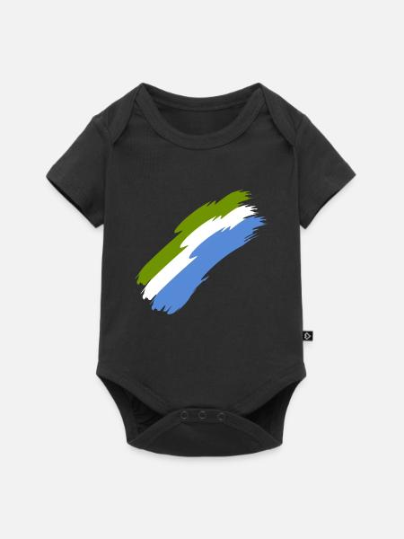 Sierra Leone - Baby Premium Kurzarmbody - Schwarz