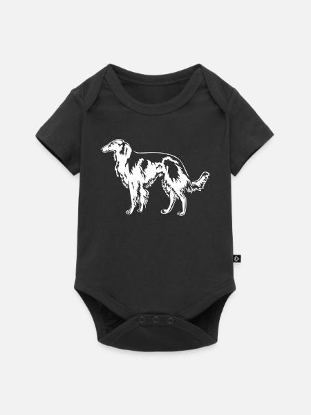 Barsoi "Black Edition" - Baby Premium Kurzarmbody - Schwarz