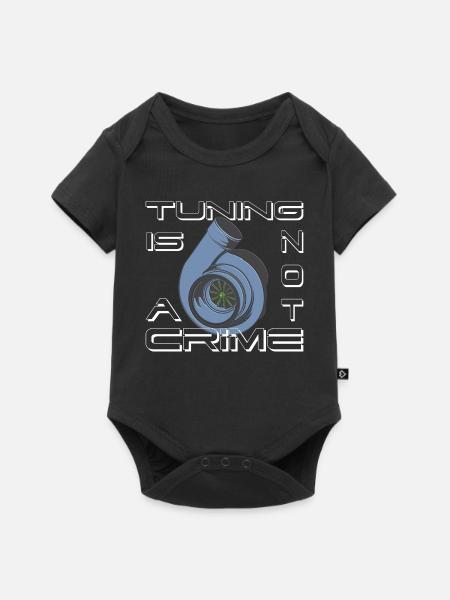 Turbolader Tuning Is not a Crime als Geschenkidee - Baby Premium Kurzarmbody - Schwarz