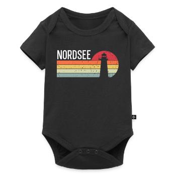 Nordsee - Baby Premium Kurzarmbody - Schwarz - Vorne