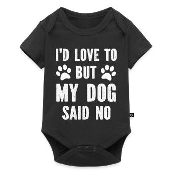 Hund Hunde - Baby Premium Kurzarmbody - Schwarz - Vorne