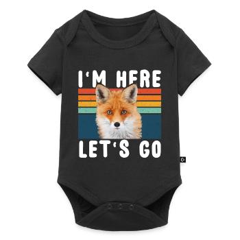 Fox - Baby Premium short-sleeve bodysuit - black - Front