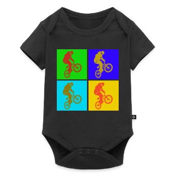 BMX Pop Art - Baby Premium short-sleeve bodysuit - black - Front