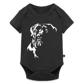 Cane Corso Head "Black Edition" - Baby Premium short-sleeve bodysuit - black - Front