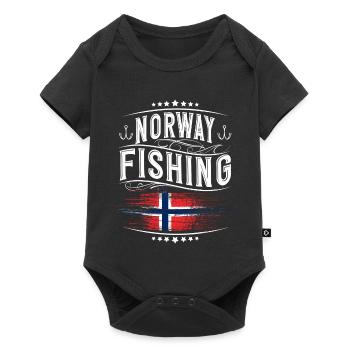 Norvège Pêcheur pêcheur - Body à manches courtes Premium Bébé - noir - Devant