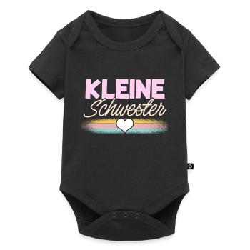 Kleine Schwester - Baby Premium Kurzarmbody - Schwarz - Vorne